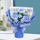thumbnail image 1 of Ramo de flores de ganchillo con luz, adorno de ramo tejido hecho a mano, decoración del hogar, ramo de flores falsas de punto para Acción de Gracias Azul Macarena Ramo De Ganchillo, 1 of 8