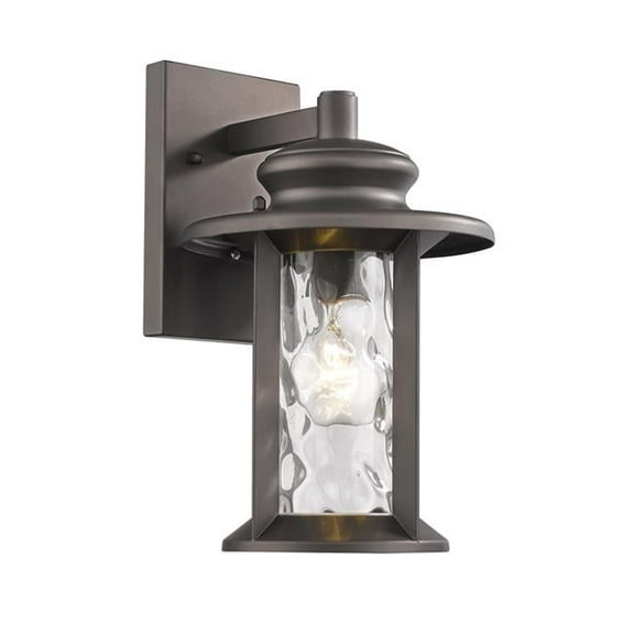 CHLOE Lighting OWEN Transitional 1 Light Rubbed Bronze Outdoor Wall Sconce 12" Tall