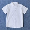 thumbnail image 3 of HAiming Girls Button down Shirts Short Sleeve Collared School Blouses Comfy Classic Uniforms Tee Summer Vacation Going out Kids Tops, 3 of 8