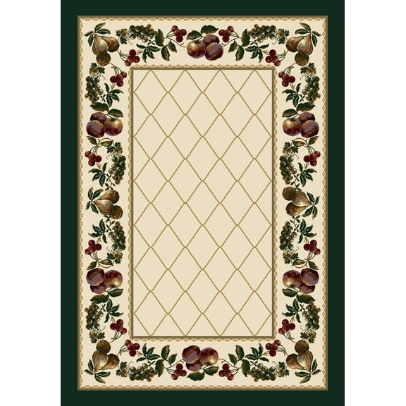 Milliken Signature Area Rug FRUIT MEDLEY OPAL TOPAZ Fruit Medley Opal Topaz 5' 4" x 7' 8" Rectangle