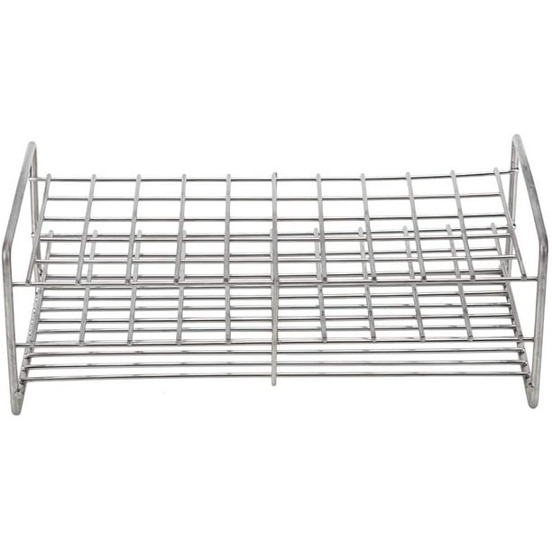 50 Holes Test Tubes Rack, Stainless Steel Rack Diameter Permitted of ...