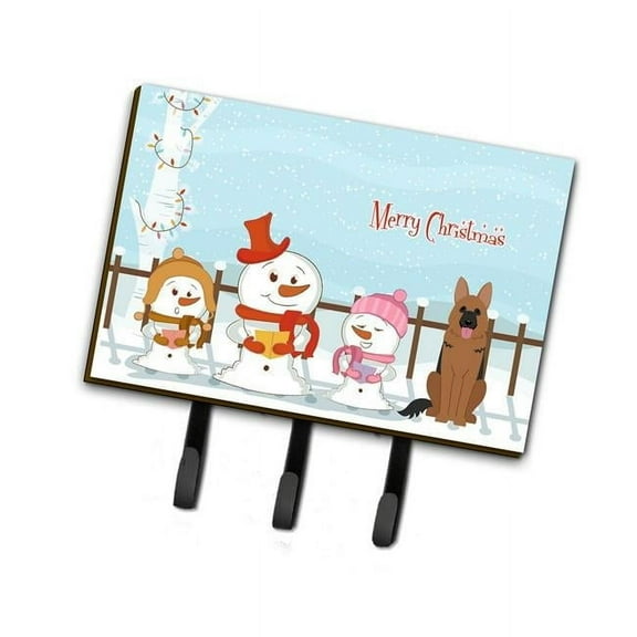 Merry Christmas Carolers German Shepherd Leash or Key Holder