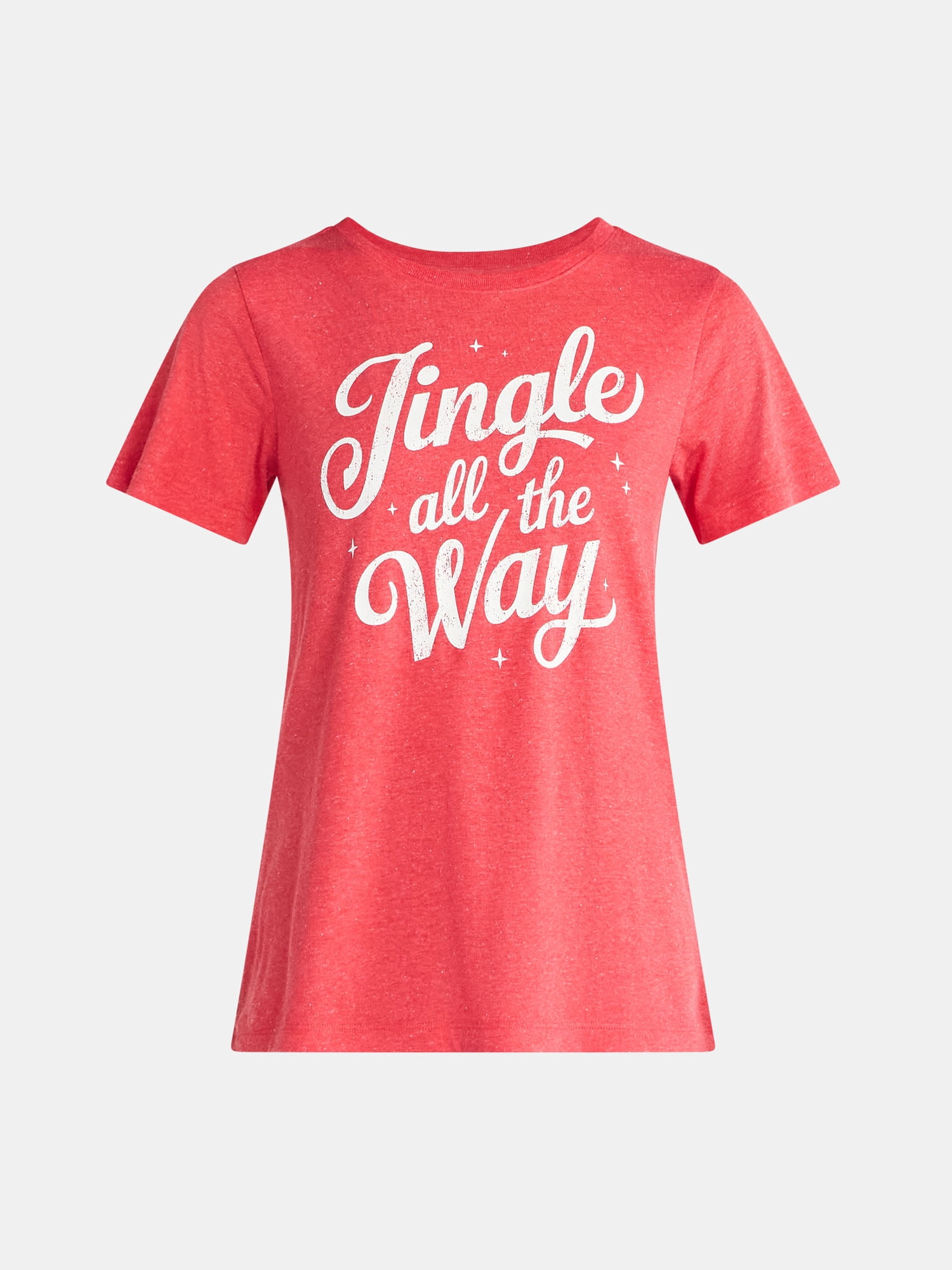 Christmas Women's Jingle Graphic Tee from Holiday Time, Sizes S-XXXL