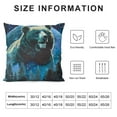 thumbnail image 5 of Qinduosi Throw Pillow Covers " Set of Soft Boys Kids Decorative Throw Pillowcasesative Animal Wolves Pillow Cases Cushion Covers Outer Space Forest Blue Cushion Cases, 5 of 5