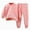 R599-Pink, variant on NOLDARES Baby Kids Toddler Girl Cute 2 Piece Fall Clothes Long Sleeve Round Neck Top and Cozy Joggers Outfits Clothing(Red,5-6 Y)