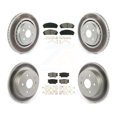 thumbnail image 1 of Transit Auto Front Rear Coated Disc Brake Rotors and Semi-Metallic Pads Kit for Car 2022 Toyota Camry TRD with Manual Parking KGS-102413, 1 of 11