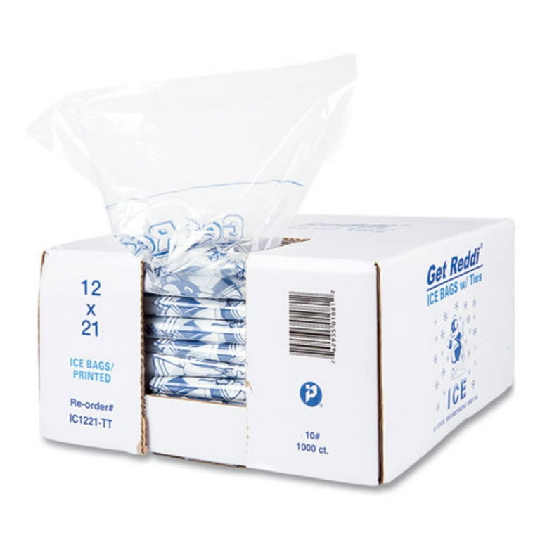 Ice Bags, 1.5 mil, 12 Ice Bags, 1.5 mil, 12