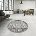 thumbnail image 3 of Ahgly Company Indoor Rectangle Traditional Carbon Gray Persian Area Rugs, 4' x 6', 3 of 6