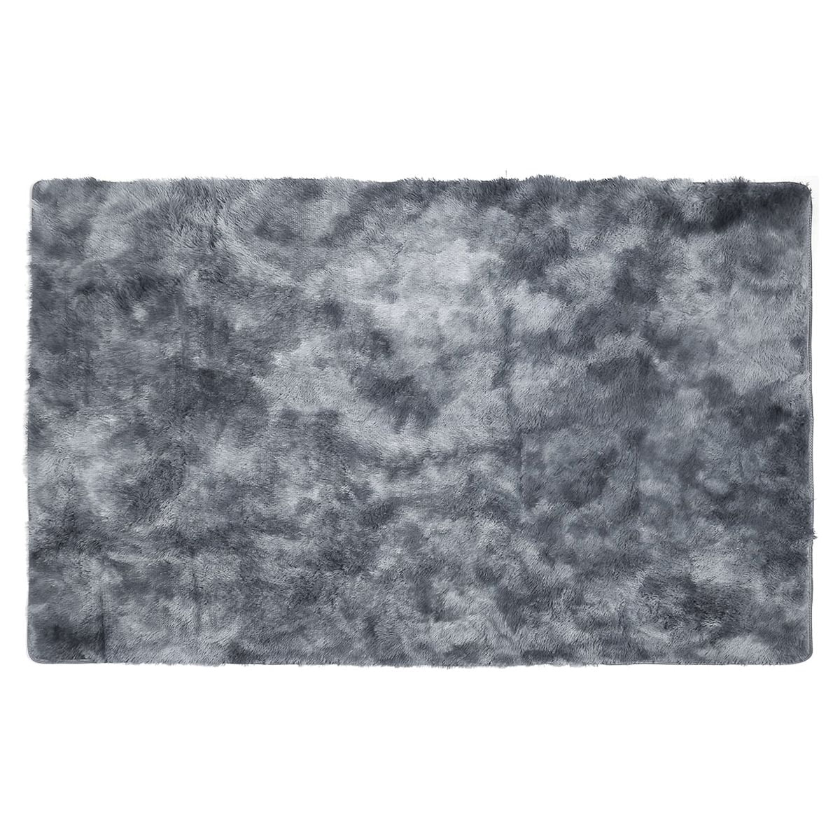 YEERSWAG Shag Area Rug, 5 x 8 ft Ultra Soft Fluffy Area Rug for Living Room Bedroom Indoor Carpet, Dark Gray
