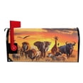 thumbnail image 3 of Ryvnso Mailbox Cover Elephants Giraffe Magnetic Mailbox Wrap Standard Size 21x18 Inch, 3 of 8