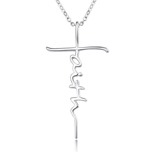 Cross Pendant Necklace for Women Men, Inspirational Jewelry