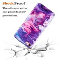 thumbnail image 4 of Dteck Phone Case Compatible with iPhone SE 2022, iPhone SE 2020, iPhone 8, iPhone 7,Marble Pattern IMD Shockproof Silicone Soft Flexible TPU Slim Lightweight Protective Cover,Purple Marble, 4 of 5