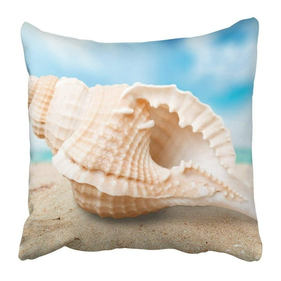 BOSDECO Shell White Starfish Sea 4407 Aquarium Assortment Beach Cockle Collection Fish Pillowcase 20x20 inch