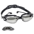 thumbnail image 1 of Gafas de natación HD antivaho galvanizadas para adultos, gafas de silicona impermeables para hombres y mujeres., 1 of 5