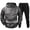 Dark Gray, variant on Blekii Men's Warm Sweatsuit Set, Solid Color Fleece Hoodie & Pants, Winter Lounge Two-Piece Outfit, Thick Cozy Home Wear Set, Matching Gym Joggers Outfit, Complete Casual Set for