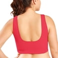 thumbnail image 4 of WBQ Women's Light Support Sport Bra Seamless Comfortable Sleep Bras No Underwire Fitness Yoga Bra Crop Tops, 4 of 5