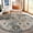 02-grey/Multi, variant on Moroccan Trellis Round Area Rugs, Washable Small Round Rug 3ft Non-Slip, Soft Vintage Ultra-Thin Circle Carpet for Bedroom Entryway Kitchen Laundry Bathroom, Orange/Terracotta
