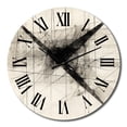 thumbnail image 2 of Designart "Minimalism in Black and White VI" Abstract Shapes Oversized Wall Clock, 2 of 5