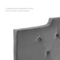 thumbnail image 6 of Modway Juliet Tufted King/California King Performance Velvet Headboard in Charcoal, 6 of 8