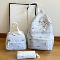 thumbnail image 2 of 3 in 1 Cute Mini dachshund Print Backpack Set, Lightweight Fabric Backpack with Lunch Handbag & Pencil Case, Casual Daily Backpack, 2 of 5
