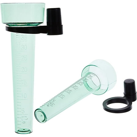 Rain Measuring Cup 2 Pcs Plastic Rain Gauge Garden Rainfall Gauge with Large Printed Numbers for Garden Outdoor Yard