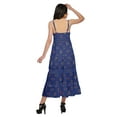 thumbnail image 3 of Moomaya Printed Sleeveless Long Maxi Dress Spaghetti Straps With Lace Trim, 3 of 6