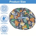 thumbnail image 4 of TOPCHANCES Waterproof Papasan Chair Cushion Only, 47 inch Tuffed Round Floor Seat Cushion, Swing Chair Seat Cushion with Ties, Gray & Leaf, 4 of 12