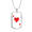 Military Chain (Gold), variant on Ace of Hearts Gambler Dog Tag Necklace Stainless Steel 24" Chain Silver Tone or Gold Tone