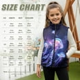 thumbnail image 4 of Xixirimido Jellyfish Galaxy Pattern Girls Boys Zippered Vest Warm Soft Fleece Vest for Kids Sleeveless Stand Collar Jacket with Pockets Fall Winter Outerwear for 2T, 4 of 7