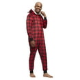 thumbnail image 3 of Jolly Jammies Men's Buffalo Plaid Matching Family Pajamas Union Suit, Sizes S-2X, 3 of 9