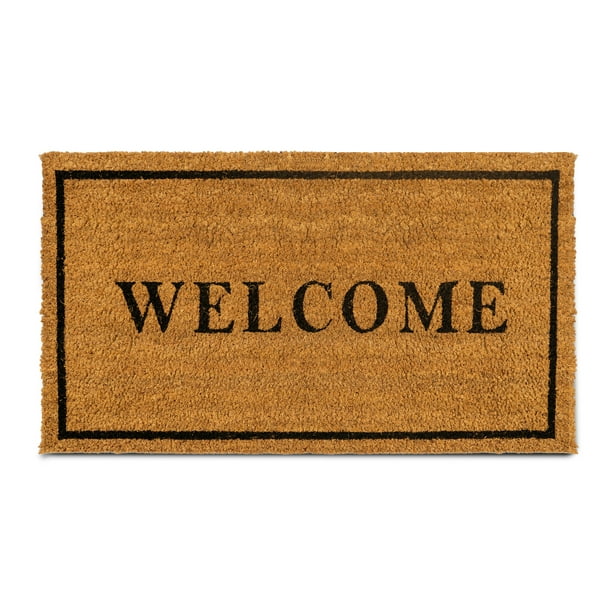 Pure Coco Coir Doormat with HeavyDuty PVC Backing Size 17