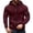 Red, variant on Essentials Hoodie Men's Zip Up Hoodie Casual Loose Fit Sweatshirt with Raglan Sleeves for Autumn Winter Comfort Everyday Leisure Wear Soft Warm Knit Full Zip Up Lightweight Jacket L