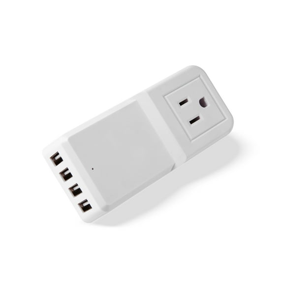 Minisuit 25W 4-Port USB Adapter/Charger for Apple Samsung Nexus HTC Nokia and More