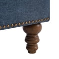 thumbnail image 3 of Carolayne Upholstered Accent Chair Comfy Armchair with Pillows for Living Room, Bedroom, Navy Blue, 3 of 7