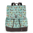 thumbnail image 1 of Fotbe winter ski Dachshund Mochila Bolso con Estampado para Mujer, Mochila Antirrobo de Nylon Impermeable, Bolsa Ligera de Hombro, 1 of 4