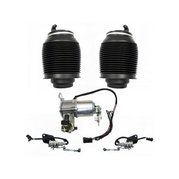 Air Suspension Compressor and Spring Kit 5 Piece - Compatible with 2003 - 2009 Toyota 4Runner 2004 2005 2006 2007 2008