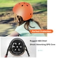 thumbnail image 6 of Kids Bike Helmet for Toddlers 3-8 Years, Adjustable Lightweight Multi-Sport Protection for Cycling & Skateboarding - Orange, 6 of 7
