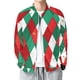 thumbnail image 1 of Abrigo navideño para hombre, estampado 3D, ropa informal, manga corta, cuello redondo, cremallera, camisa, 1 of 4