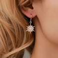 thumbnail image 3 of IFANLANDOR Pendientes Dorados Con Colgante De De Sol Y Romántico Para Ocasiones Especiales, 3 of 8