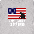 thumbnail image 4 of Inktastic Military Uncle is my Hero US Flag Boys or Girls Long Sleeve Toddler T-Shirt, 4 of 5