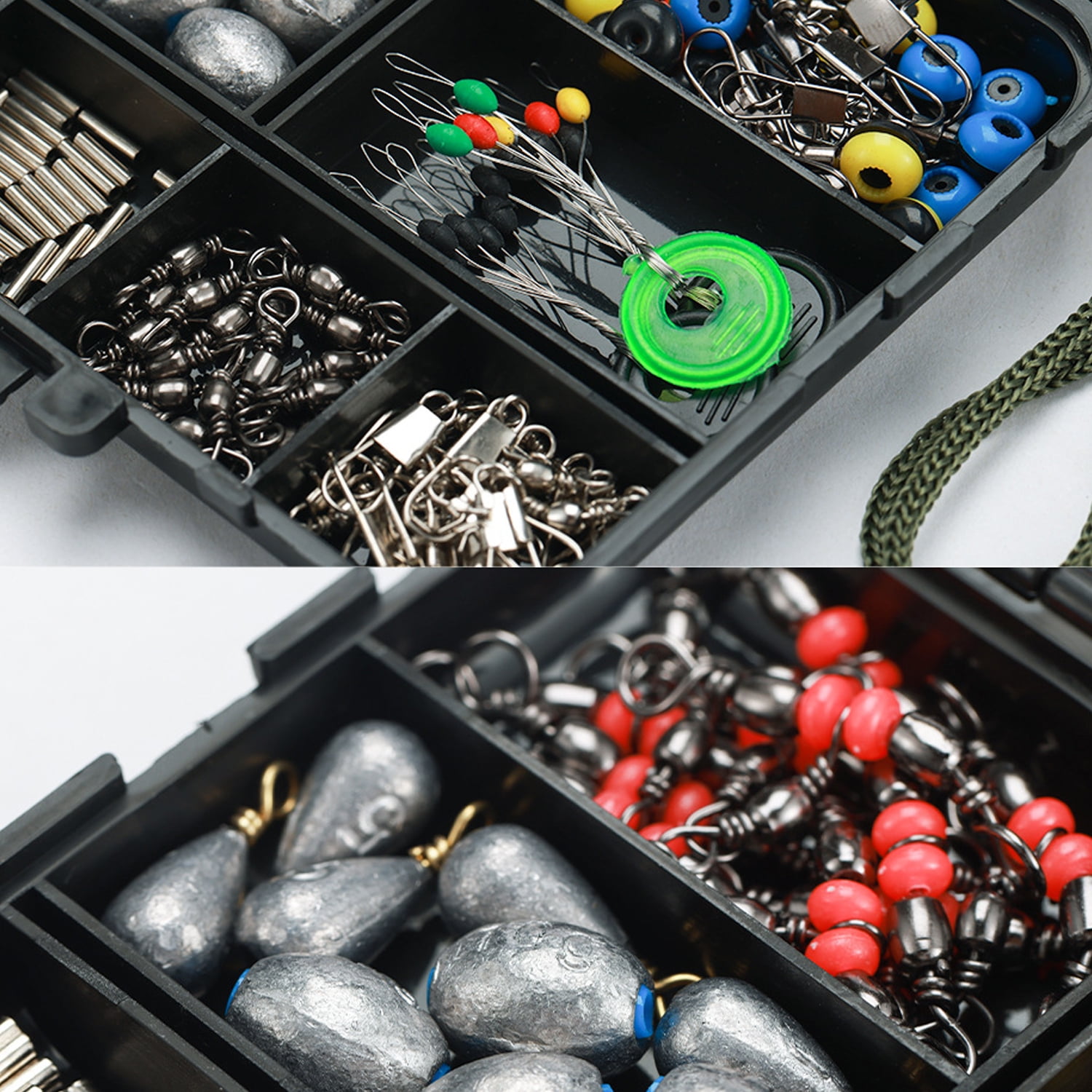 GoXteam Fishing Lures Accessories Kit with Tackle Box, Fishing Hooks Minnow Crankbait Frog Worm Fishing Spoon Spinner Bait for Bass Crappie, Fishing Gear Freshwater Equipment Gifts for Men