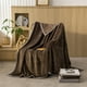 thumbnail image 1 of Manta de oficina para siesta, 1 unidad, funda para sofá de 150 x 200 cm, terciopelo de poliéster con estampado de piñas, transpirable, cómoda para el hogar y el salón (color café)., 1 of 9