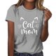 thumbnail image 2 of Fiudx Ropa de Mujer Camiseta Informal de Manga Corta con Cuello Redondo y Estampado a La Moda para Mujer, 2 of 4