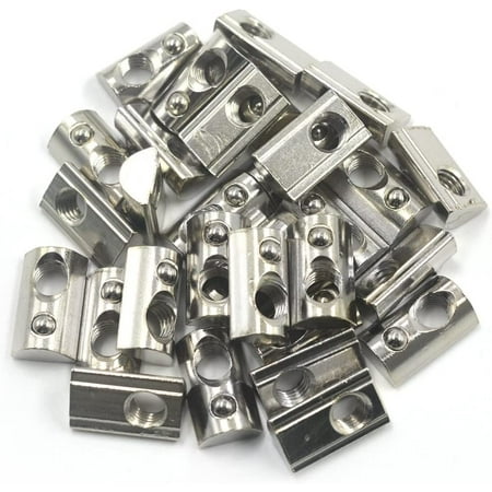 

20pcs 4040 Series M5 Spring T Nuts Half Round Roll in T-Nuts for T-Slot 8mm Aluminum Extrusion Profile