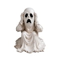 thumbnail image 2 of Halloween Ghost Figurine - Ghost Statue, Spooky Sculpture Decoration,Halloween Creative Ornaments with Funny Face Expression for Fall Home Fireplace Garden Indoor Kitchen Party Porch,3.14x3.14x3.93in, 2 of 8
