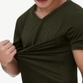 thumbnail image 5 of Mens Carrier Shirt V Neck Short Sleeve T-Shirts for Men Skin to Skin T-Shirt with Pocket, 5 of 5
