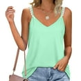 thumbnail image 2 of Pompotops Women's Pullover Sleeveless Solid Color Loose Vest Tops, 2 of 7
