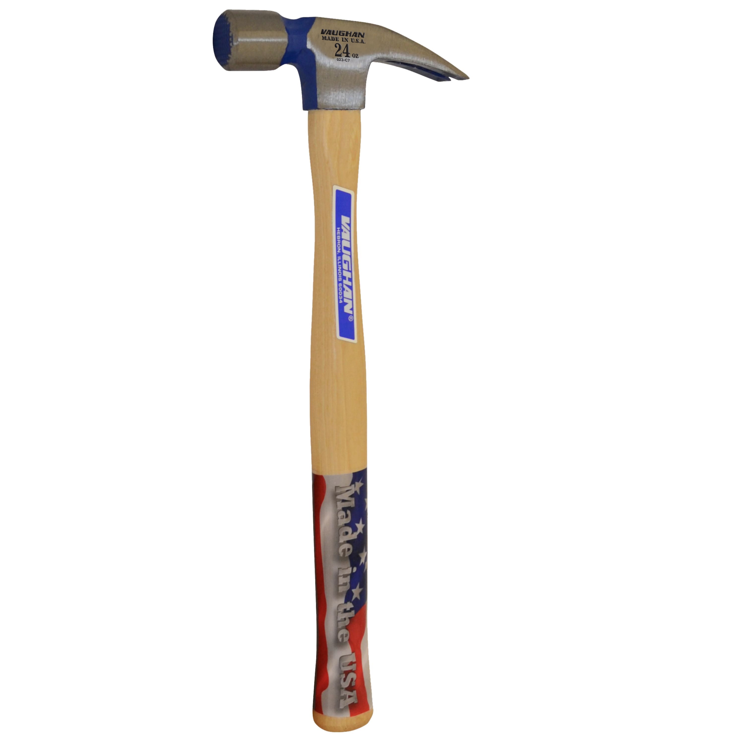 Vaughan 505M 24 Oz Milled Face Wood Framing Hammer