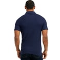 thumbnail image 3 of VENTANA Mens Cotton Blend Polo Shirt Slim Collared Tee, 3 of 3