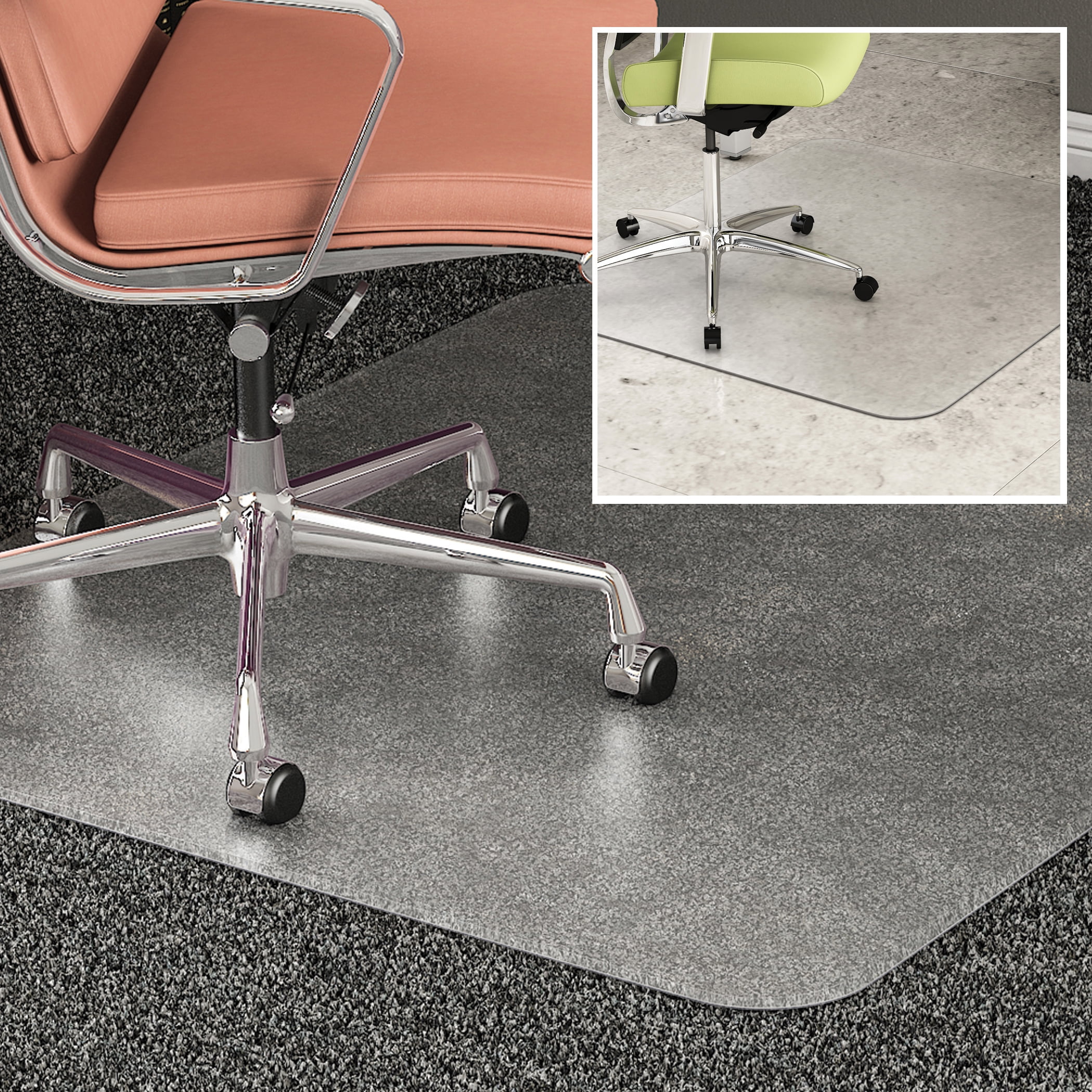 CM23142DUO Office reception home carpet floor protector Duo chair mat